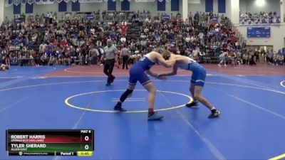 132 lbs Cons. Round 3 - Tyler Sherard, ALLEN EAST vs Robert Harris, Springfield (Holland)