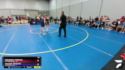 180 lbs Round 1 (16 Team) - Johanna Forman, California Red vs Maggie Graham, Tennessee Blue