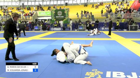 GIOVANNA MARIA DA SILVA vs MARIA EDUARDA JONAS 2024 Brasileiro Jiu-Jitsu IBJJF