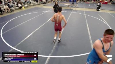 182 lbs Semifinal - Marco Christiansen, Pinnacle Wrestling Club vs Jack Grell, Minnesota