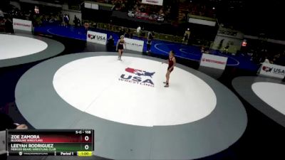 108 lbs Quarterfinal - Zoe Zamora, Bloodline Wrestling vs Leeyah Rodriguez, Merced Bears Wrestling Club