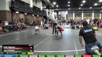 110 lbs Finals (2 Team) - Evie Freeman, Hastings Wrestling Academy vs Kate Krause, Rocky And The Bullwinkles