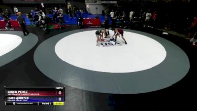 126 lbs Champ. Round 2 - Jared Perez, San Francisco Wrestling Club vs Liam Qureshi, Orange County RTC