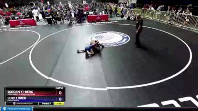 83 lbs Semifinal - Jordan Yi-Berg, Mad Dawg Wrestling Club vs Luke Loren, California