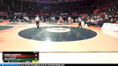 3A 220 lbs Semifinal - Marko Ivanisevic, Hinsdale (Central) vs Kai Calcutt, Wilmette (Loyola Academy)