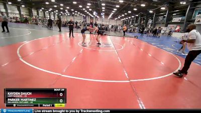 122 lbs Rd# 8 -10:30am Saturday - Kayden Dauch, Lady Rangers vs Parker Martinez, Oklahoma Outlaws