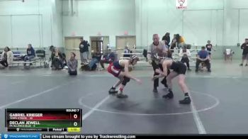 96 lbs Round 7 (8 Team) - Gabriel Krieger, Terps Xtreme vs Declan Jewell, PA Alliance Blue