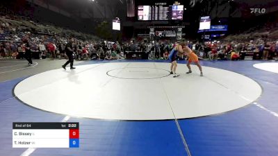 132 lbs Rnd Of 64 - Carson Bissey, Illinois vs Teague Holzer, Wisconsin