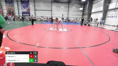 132 lbs Rr Rnd 3 - Collin Howitt, Funky Monkeys vs Branden Rozanski, Pursuit Wrestling Academy HS2