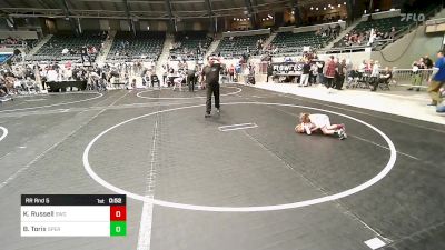 40 lbs Rr Rnd 5 - Kimber Russell, Salina Wrestling Club vs Blakely Torix, Sperry Wrestling Club