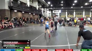 52 lbs Finals (2 Team) - MacKenzie Burrier, Hastings Wrestling Academy vs Evelyn Wilson, Rocky And The Bullwinkles