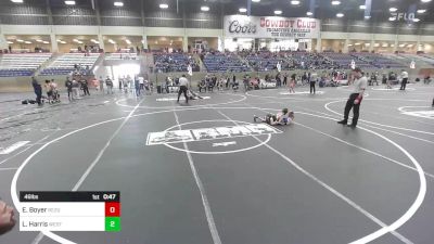 46 lbs Rr Rnd 3 - Elizabeth Boyer, Rezults Wrestling vs Liam Harris, West Amarillo Rhinos