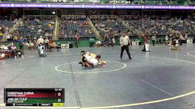 3A 157 lbs Champ. Round 1 - Jaelen Culp, Kings Mountain vs Christian Curva, Western Harnett