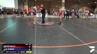 120 lbs Cons. Round 2 - Bryson Rockers, KS vs Ashton Weems, OK