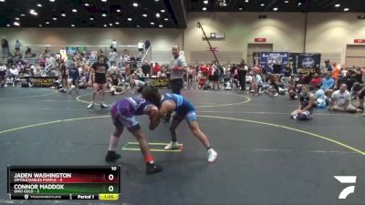 85 lbs Round 2 (6 Team) - Jaden Washington, Untouchables Purple vs Connor Maddox, Ohio Gold