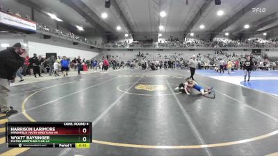 60 lbs Cons. Round 4 - Harrison Larimore, Marshfield Youth Wrestling-AA  vs Wyatt Baysinger, Fulton Wrestling Club-AA