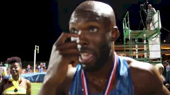 LaShawn Merritt still pleased with 300m win despite having a bug fly into his eye