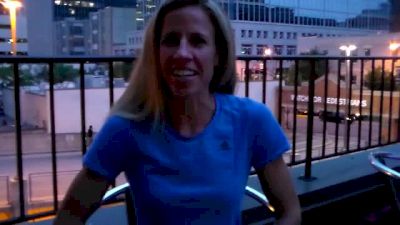 Morgan Uceny follows the crowd to Sir Walter Miler