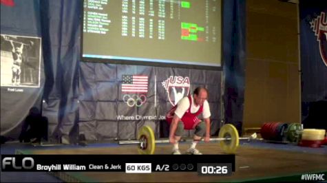 William Broyhill (M70, 77kgs) CJ 60 kgs