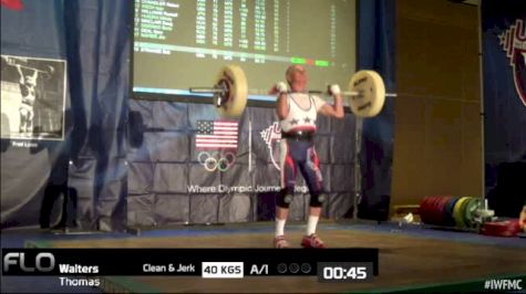 Thomas Walters (M75, 69 kgs) CJ 40 kgs