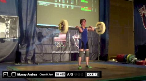 Andrea Murray (W65, 58kgs) CJ 38 kgs