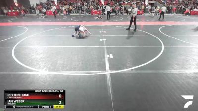 60 lbs Semifinal - Ian Weber, Ringers vs Peyton Hugh, Crass Trained