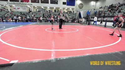 52 lbs Quarterfinal - Taze Daniels, Chagolla Trained vs Kaiden Warne, Motherlode Wrestling Club