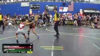 82 lbs Round 3 (6 Team) - Whitney Franklin, Combative Sports Athletic Center vs Luke Phillips, Ares