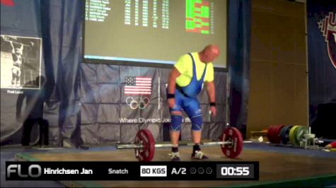 Jan Hinrichsen (M60, 105+kgs) Snatch 80 kgs 2