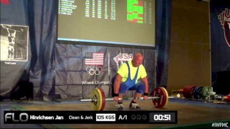 Jan Hinrichsen (M60, 105+kgs) CJ 105 kgs