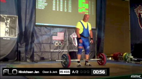 Jan Hinrichsen (M60, 105+kgs) CJ 115 kgs