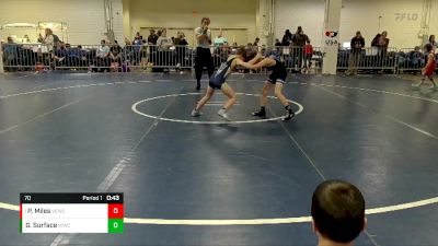 70 lbs Round 5 - Parker Miles, Virginia Elite Wrestling Club vs Graham Surface, Wolverine Wrestling Club