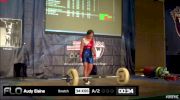 Elaine Audy (W55, 48kgs) Snatch 34 kgs