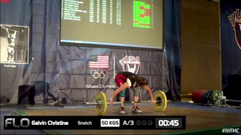 Christine Galvin (W50, 53kgs) Snatch 50 kgs 2