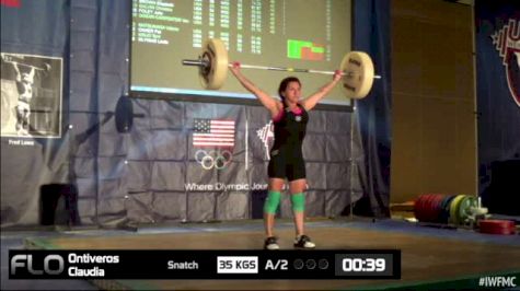 Claudia Ontiveros (W50, 53kgs) Snatch 35.kgs