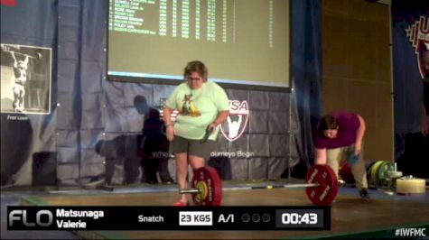 Valerie Matsunaga (W55, 53kgs) Snatch 26 kgs