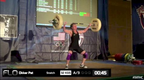 Pat Okker (W55, 58kgs) Snatch 32 kgs 2