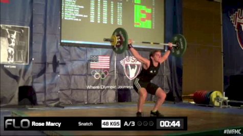 Marcy Rose (W55, 63kgs) Snatch 48 kgs