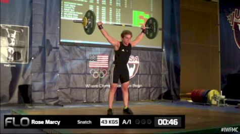 Marcy Rose (W55, 63kgs) Snatch 43 kgs