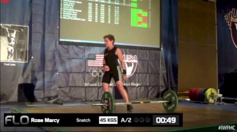 Marcy Rose (W55, 63kgs) Snatch 45 kgs