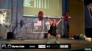 Linda Glynias (W55, 75kgs) Snatch 27 kgs