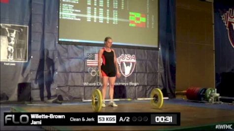 Jami Willette-Brown (W50, 58kgs) CJ 53 kgs