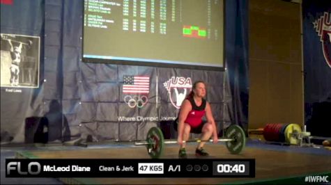 Diane McLeod (W55, 75kgs) CJ 47 kgs