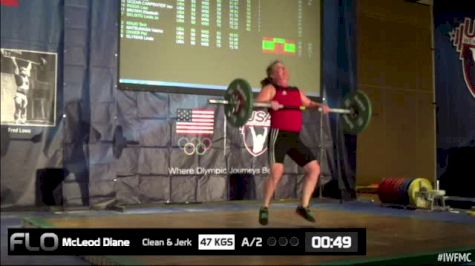 Diane McLeod (W55, 75kgs) CJ 47 kgs 2