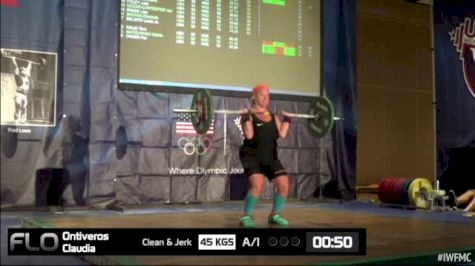 Claudia Ontiveros (W50, 53kgs) CJ 45 kgs