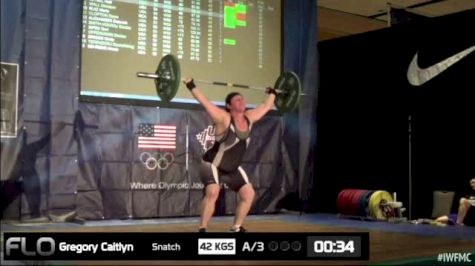 Caitlyn Gregory (W50, 75+kgs) Snatch 42 kgs