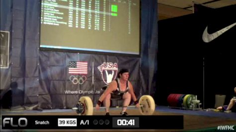 Caitlyn Gregory (W50, 75+kgs) Snatch 39 kgs