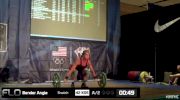 Angie Bender (W50, 63kgs) Snatch 42 kgs