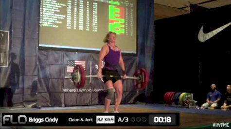 Cindy Briggs (W50, 75kgs) CJ 82 kgs