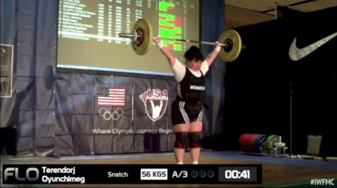 Oyunchimeg Terendorj (W50, 75+kgs) Snatch 55 kgs